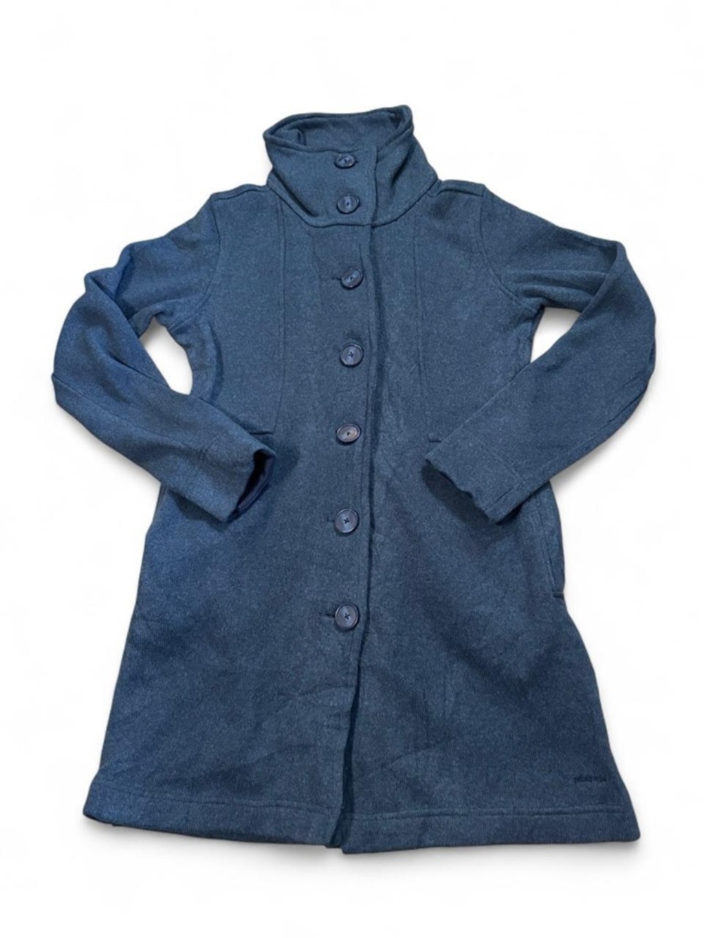 Patagonia Women’s Navy Blue Better Sweater Button Down Long Fleece Jacket‎ Small